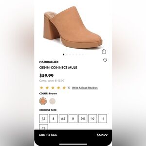 Naturalizer Genn-Connect Mule in Brown